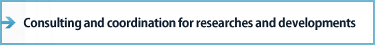 Consulting and coordination for researches and developments